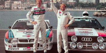 Walter Röhrl (vasakul) koos hiljuti taevastele ralliradadele läinud Hannu Mikkolaga. Foto: Instagram @walter.roehrl