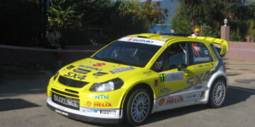 Suzuki SX4 WRC 2008. aasta Prantsusmaa WRC-etapil. Foto: Wikipedia